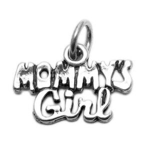 GORGEOUS "MOMMY'S GIRL" TALKING CHARM IN STERLING SILVER
